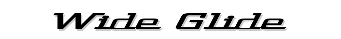 Wide Glide font
